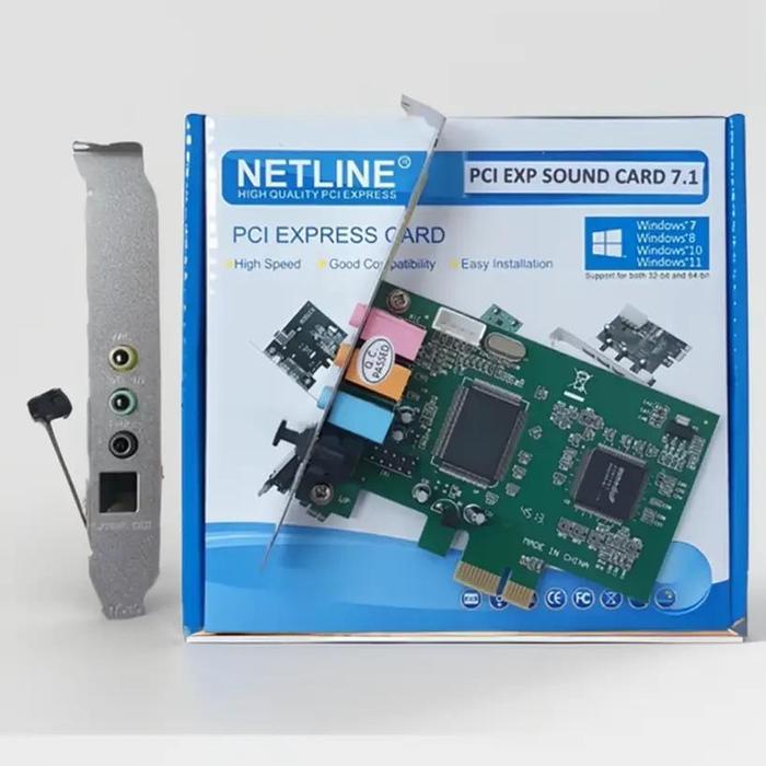 Ready PciE Sound Card Pci Express Sound Card 7.1 CH Audio Komputer Laptop