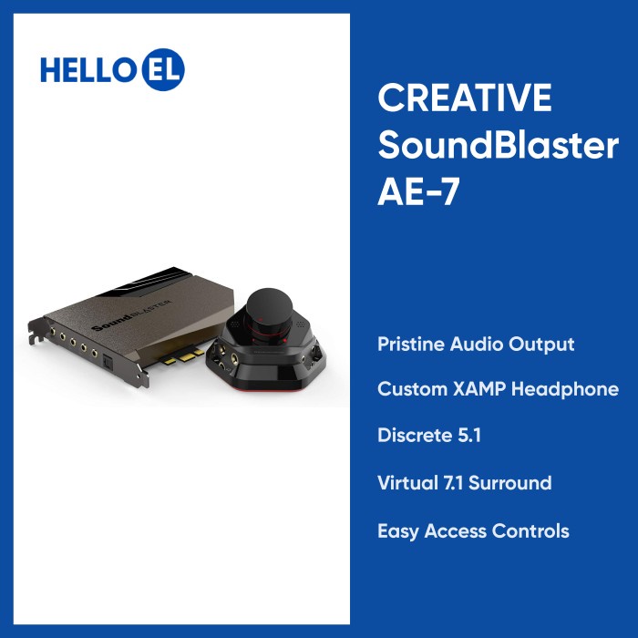 Ready CREATIVE Sound Blaster SoundBlaster AE-7 AE 7 AE7 Sound Card