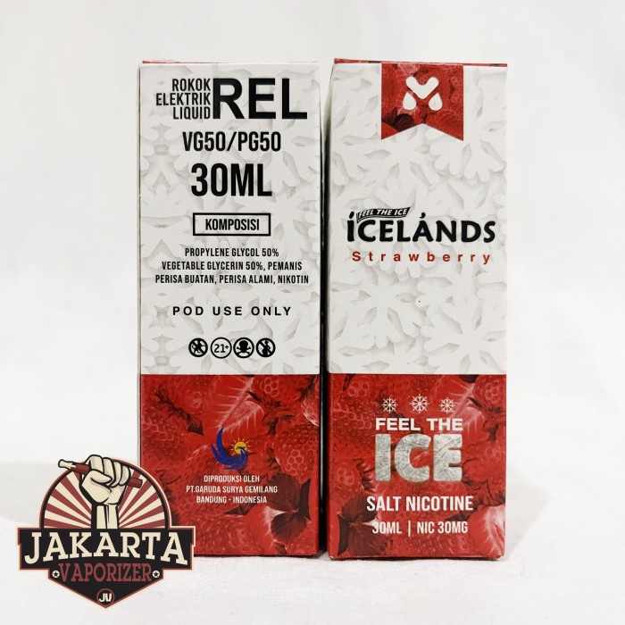 ID [SALT] ICELANDS STRAWBERRY ICELAND SALTNIC 30ML 30MG BY MOVE JUICE