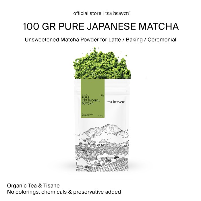 

Tea Heaven Pure Japanese Matcha Powder 100gr