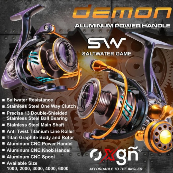 Ready reel demon iguana oxgn 1000 2000 3000 4000 6000 power handel
