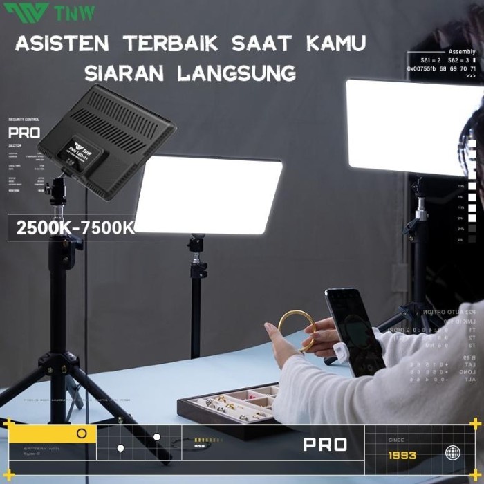 Tnw Lampu Foto Led Lampu Lighting Lampu Sorot Lighting Studio Konten Kreator Lampu Live Vlog - Lampu