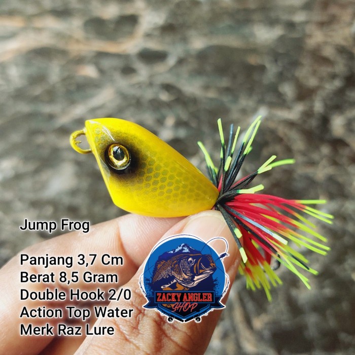 Ready Jump Frog TRIANGLE 3,7 Cm Raz Lure Umpan Casting Gabus