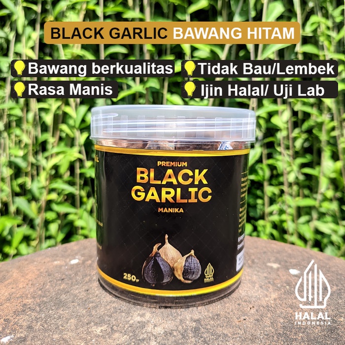 

Lalaa_Store Black Garlic Tunggal Manika 250g Bawang Hitam Lanang Kualitas Premium
