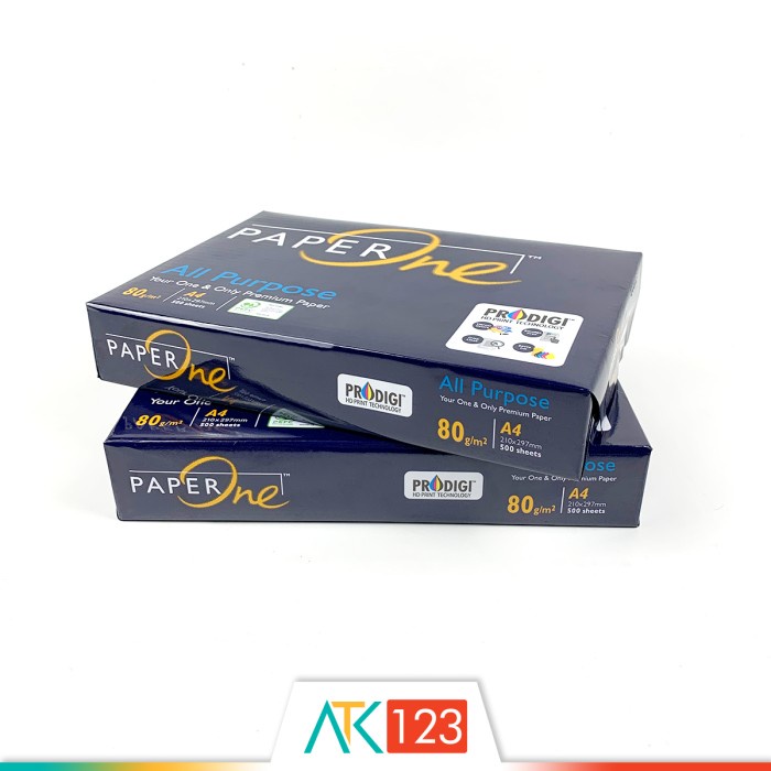 

New Kertas HVS A4 80 gsm - Paper One