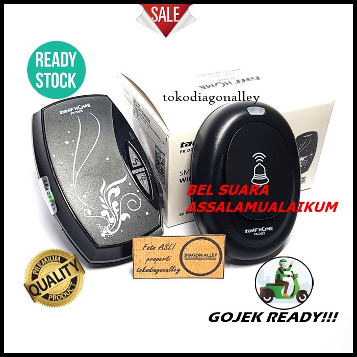 Bel Rumah Tanpa Kabel Assalamualaikum Bel Pintu Assalamualaikum Bel Pintu Wireless Door Bell