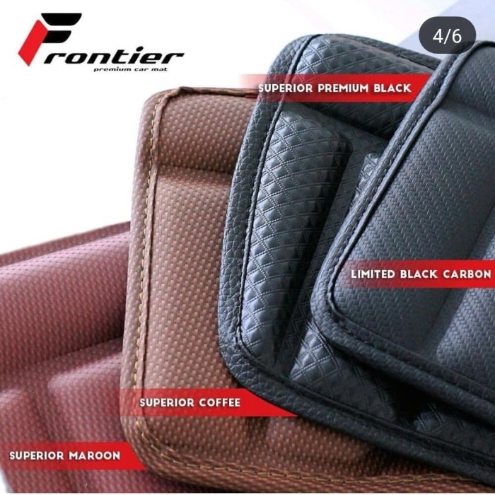 Murah Karpet Mangkok Mobil 5D Frontier Black Carbon All New Innova Reborn