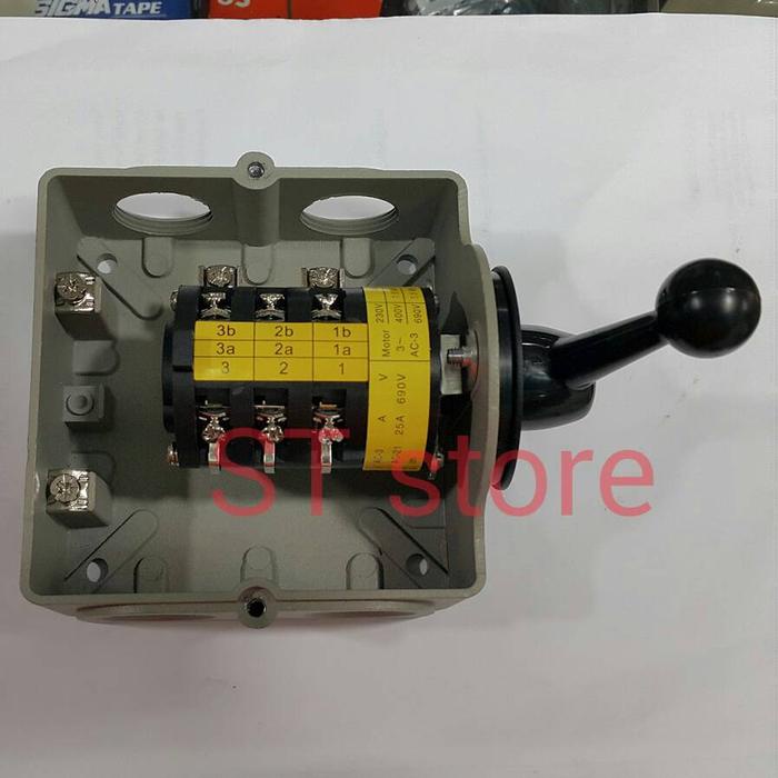 Terbaik Cos / Change Over Switch / Ohm Saklar Klar Stern 3P 25A