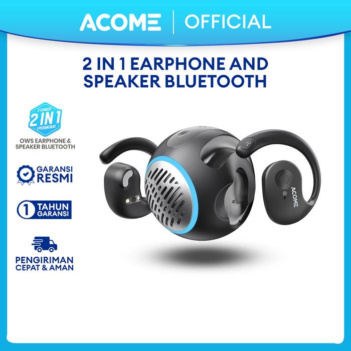 BISA CODACOME 2 in 1 Earphone and Speaker Bluetooth 5.4 Low Latency 45ms Stereo Super Bass A21