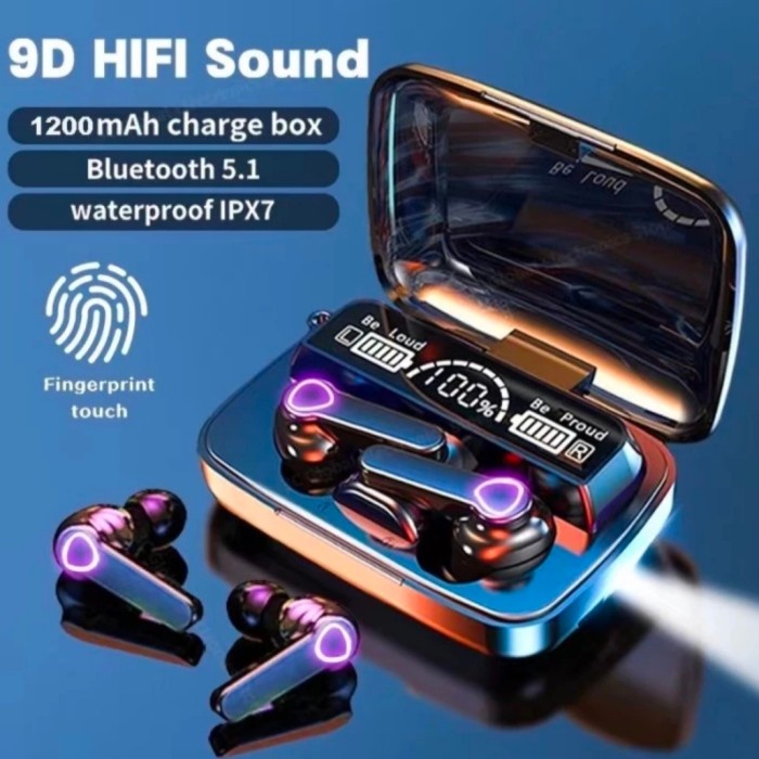 TWS M19 Headset bluetooth wireless M19 earphone nirkabel