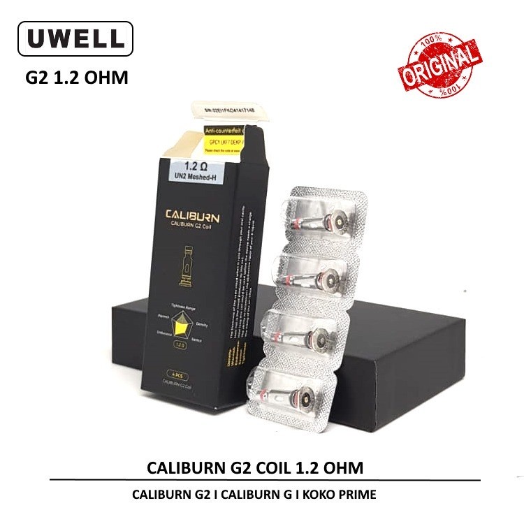 [COIL] CALIBURN G2 1.2 OHM COIL REPLACEMENT BY UWELL AUTHENTIC
