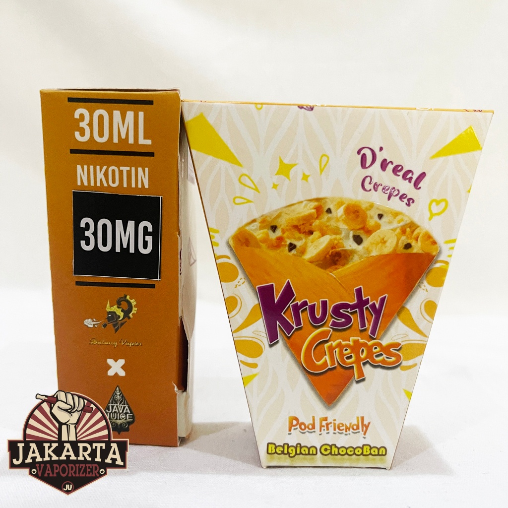 [SALT] KRUSTY CREPES V4 BELGIAN CHOCOBAN SALTNIC 30ML 15MG 30MG BY JAVA JUICE