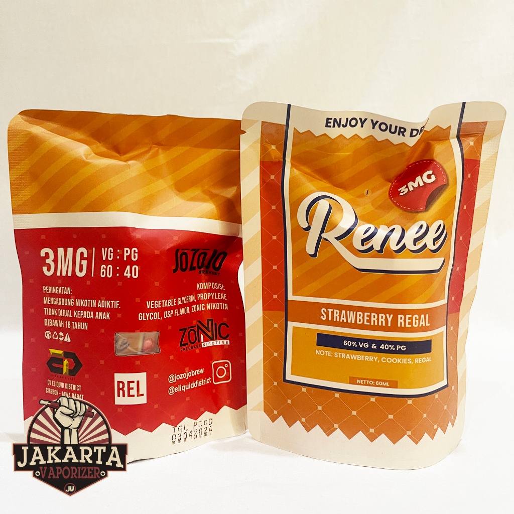 RENEE STRAWBERRY REGAL 60ML 3MG 6MG BY JOZOJO BREW
