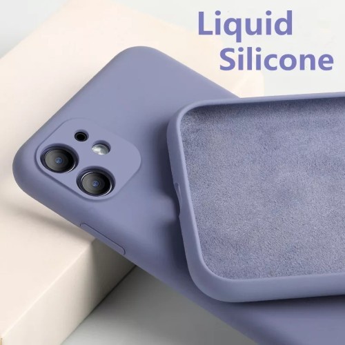 Iphone 11 Liquid Silicone Case Macaron Protect Camera