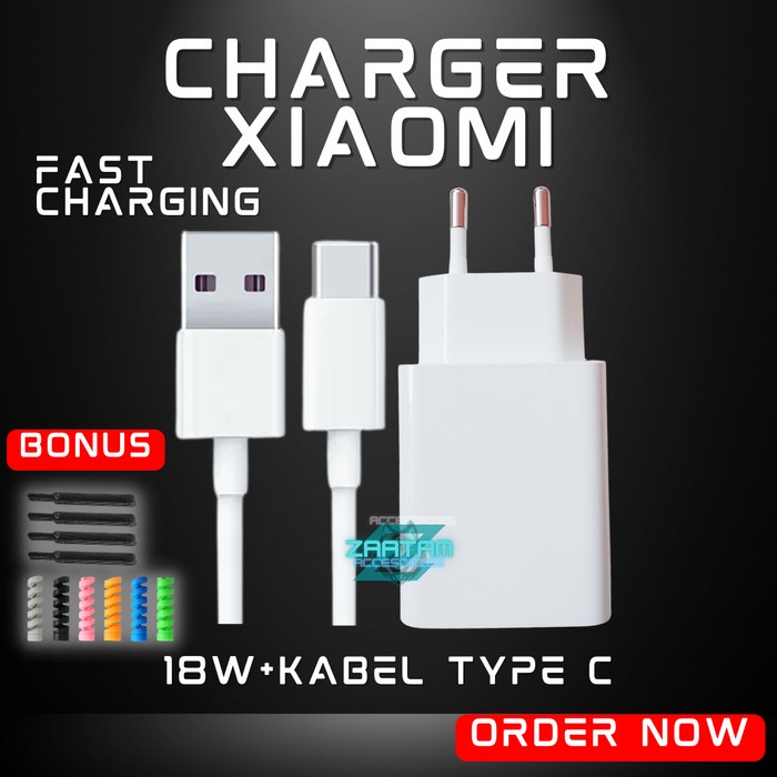 CHARGER XIAOMI ORIGINAL FAST CHARGING 18W & 22.5W USB MICRO TYPE C