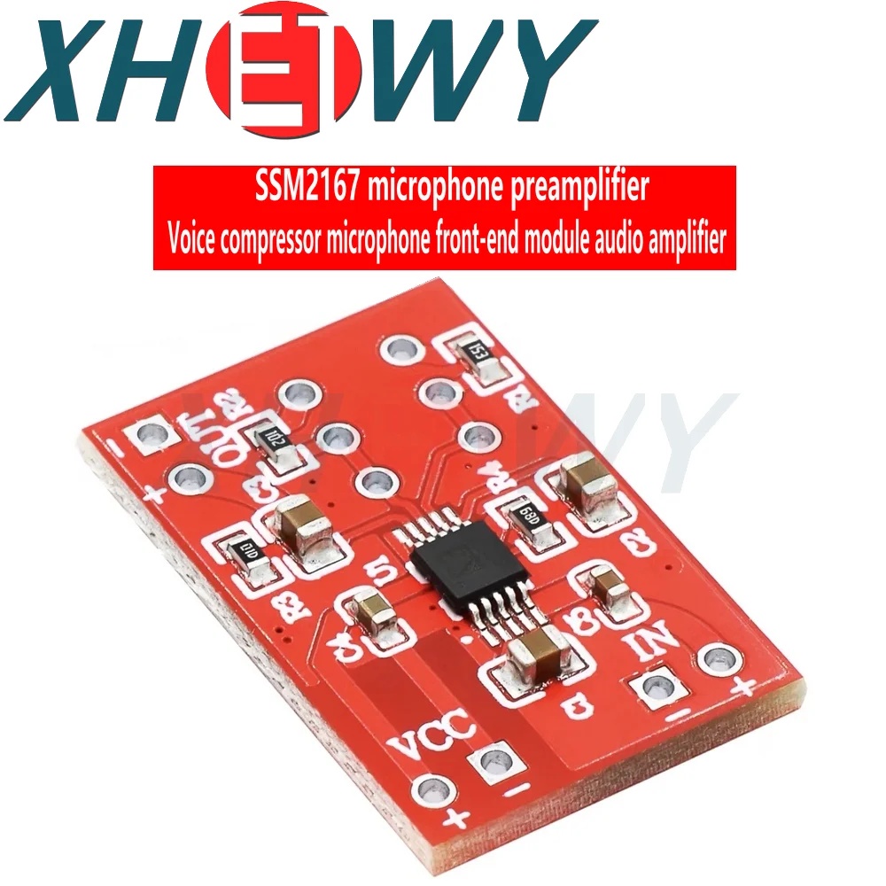 SSM2167 Microphone Preamplifier Board Noise Gate Preamp Compressor Limiter DC 3V-5V Dynamics Process