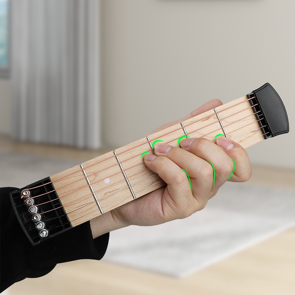 Portable Pocket Guitar Neck Chord Trainer Portable Guitar Chord Practice Tool Guitar Chord Trainer f