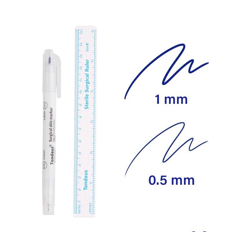 

Tondaus Medical Skin Marker Double Head Tip Spidol Kulit Operasi - T15