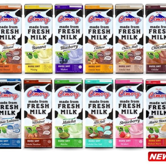 

Susu Cimory UHT Fresh milk 250ml 1dus isi 24pcs boleh mix
