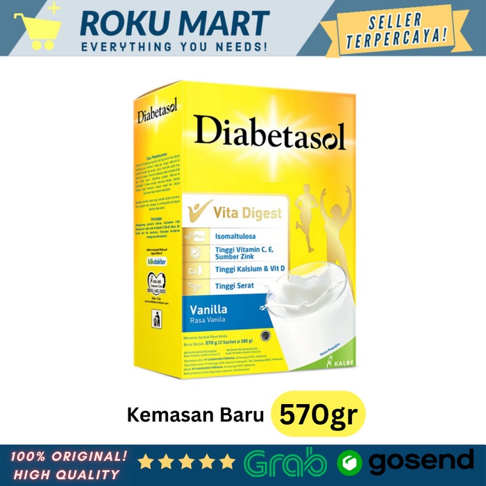 

Diabetasol 600 gram / Susu Diabetasol 600g Vita Digest