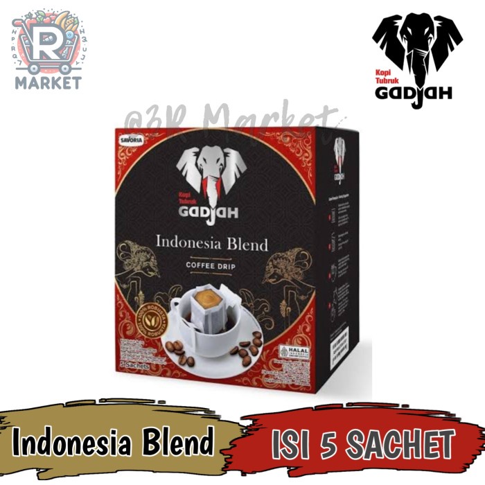 

Kopi Tubruk Gadjah Drip Indonesia Blend Isi 5 Sachet