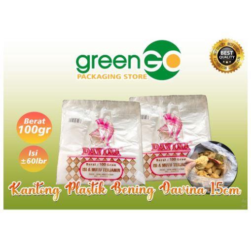 New KANTONG PLASTIK DAVINA BENING KECIL UK 15CM ISI 100GR PLASTIK HD MAKANAN