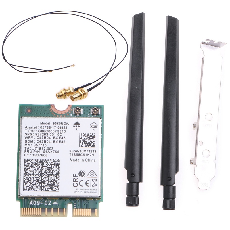 L1ED 9560 WiFi Card 802.11ac Wireless NGFF for M.2 for Key E WiFi Card