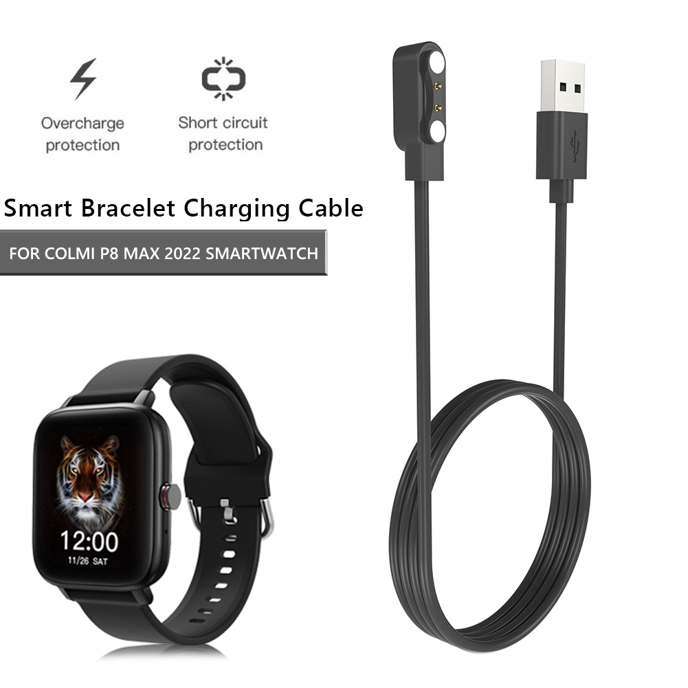 1m Cable Charger Cable for COLMI P8 MAX 2022 Smartwatch 5V 1A Magnetic Charger Stable Charging Watch