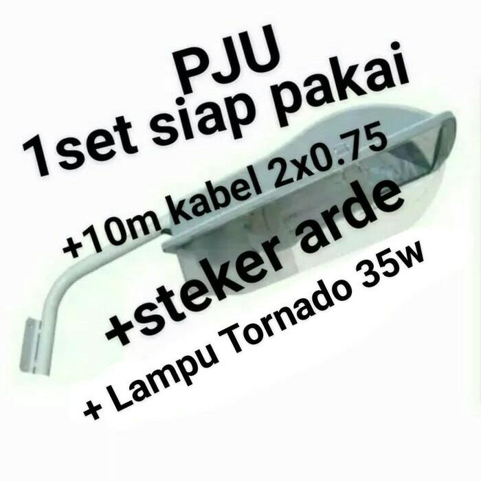 Goldenelectric 1Set Kap Lampu Jalan / Pju / Box Lampu Penerangan Jalan Siap Pakai