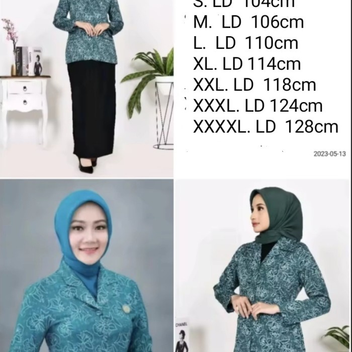 TERMURAH Seragam PKK Nasional Baju Seragam Batik PKK Terbaru Atasan Batik Wanit READY STOCK