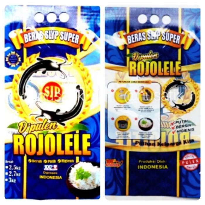 Promo Plastik beras rojolele, fitrah 3 kg