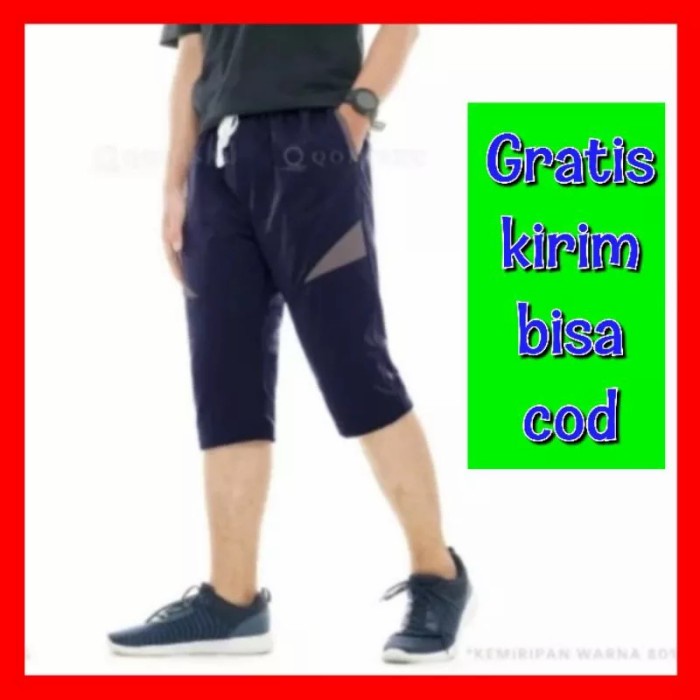 Lariss- CELANA 3/4 PRIA BAWAH LUTUT JUMBO KASUAL PREMIUM BAHAN KATUN ADEM