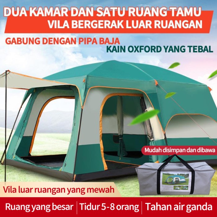Tenda Camping 5-8 Orang/Portable Waterproof Camping Tent