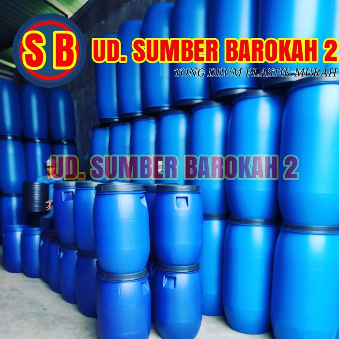 tong sampah,tong biru 60L/drum dan gentong