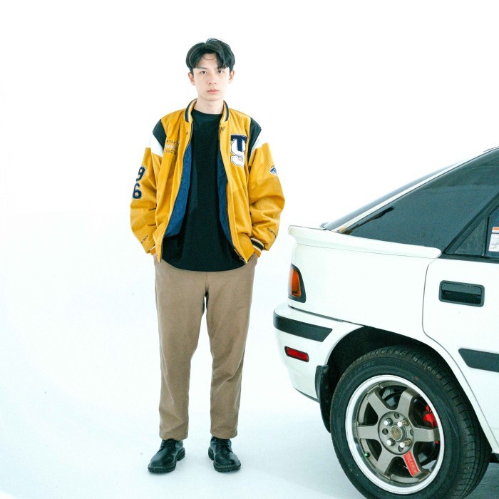 TATSUSHITA JAPAN 1986 VARSITY CORDUROY VINTAGE JACKET / JAKET BASEBALL -AmanahJaminan