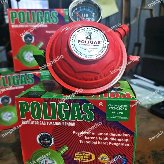 REGULATOR GAS DOUBLE LOCK POLIGAS