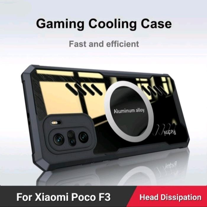 Najwa Gadget Case Xiaomi Poco F3 Gaming Cooling Heat Dissipation Casing