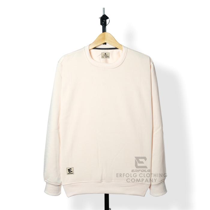 Erfolg Clothing Sweater Cowok Cewek Polos Sweatshirt Crewneck Basic Oblong Pria Unisex Distro