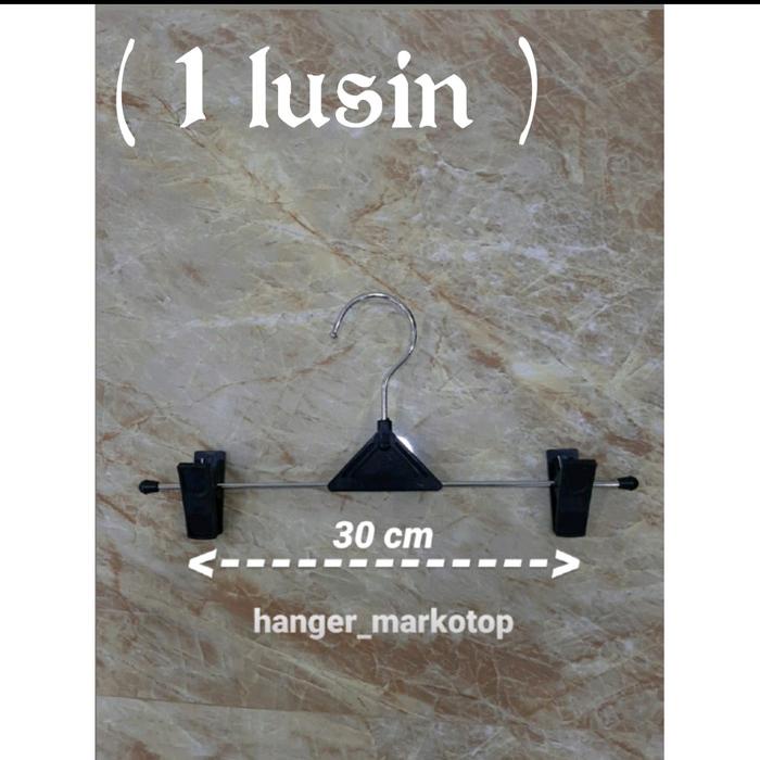 HANGER BAJU JEPIT PLASTIK ( 1 LUSIN )