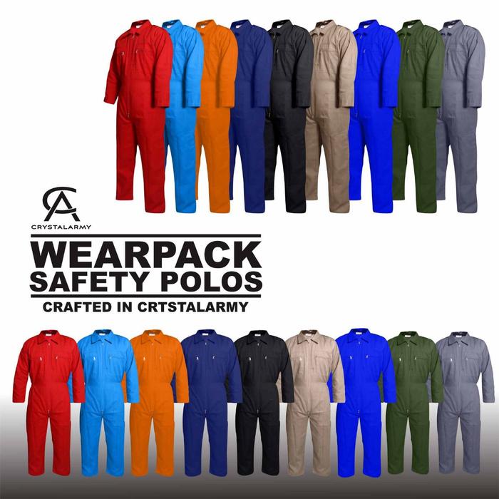 Dresto- Wearpack Safety Wearpack Outfit Baju Safety Pria Hitam