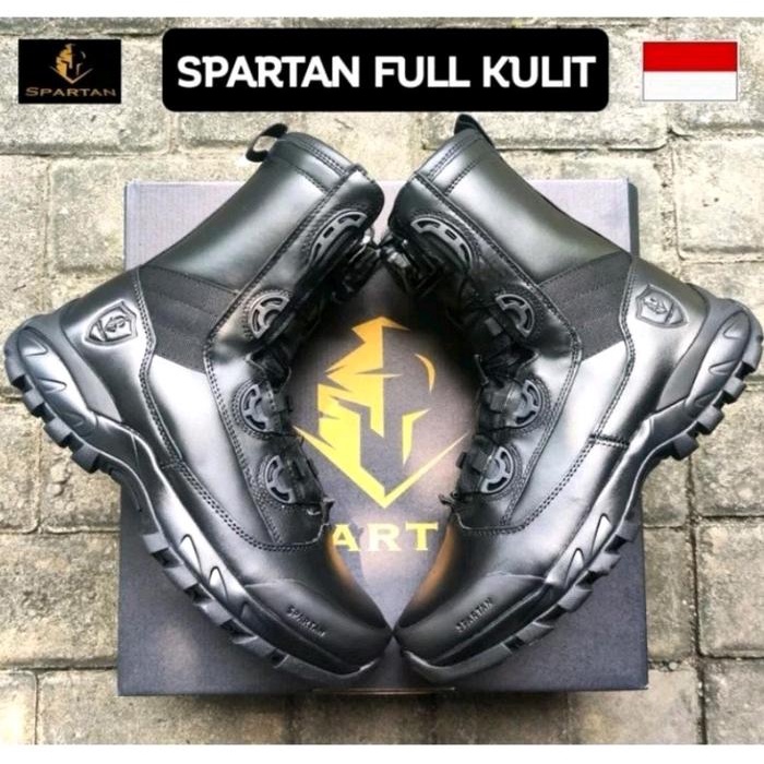 Dresto- Sepatu Pdl Tactical/Spartan Full Kulit Original