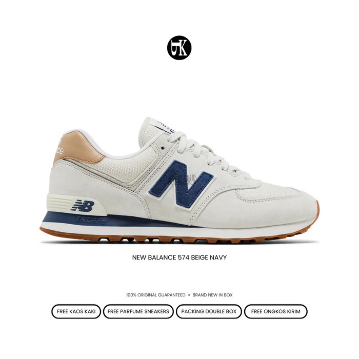 Tapak- Sneakers New Balance Original Bnib - New Balance Ml574Lgi Beige Navy