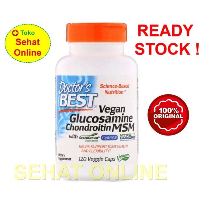 Doctor's Best Vegan Glucosamine Chondroitin MSM 120 Vcaps