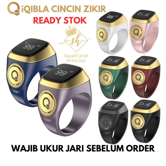 Cap- Iqibla Cincin Zikir Tasbih Pintar Multifungsi