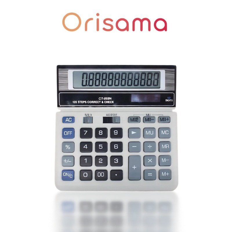 

Calculator 12 Digit / Kalkulator Desktop Meja Kantor LS-516 Dw05