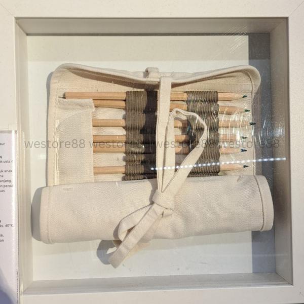 

Ready Tempat Pensil Gulung Roll Up Pencil Case Bahan Poliester Weo Ik6345