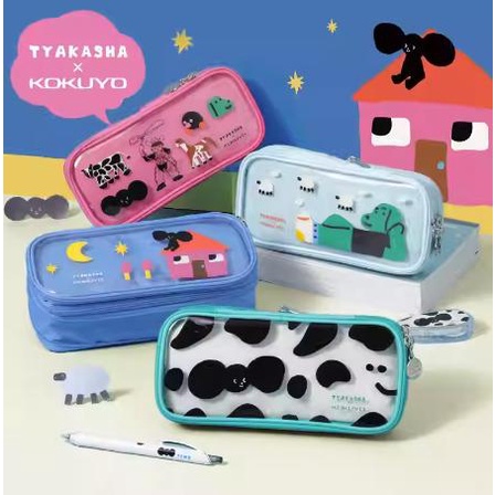 

Ready Kokuyo X Tyakasha Wsg-Pc3M19 Expandable Pencil Case Limited Edition