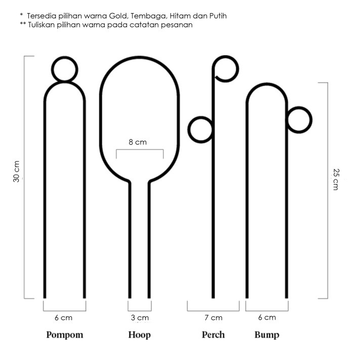 Fresh Flower Plants Support - Media Tanam Rambat Mini Rambatan Turus Besi Tanaman