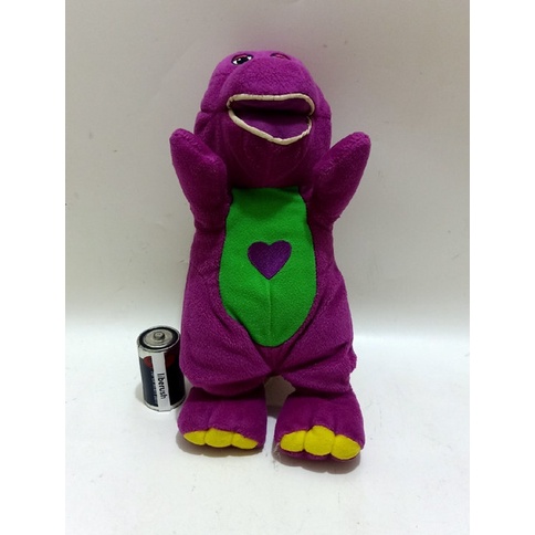 junk elektrik mati vintage fisher price talking barney the dinosaur electronic plush doll