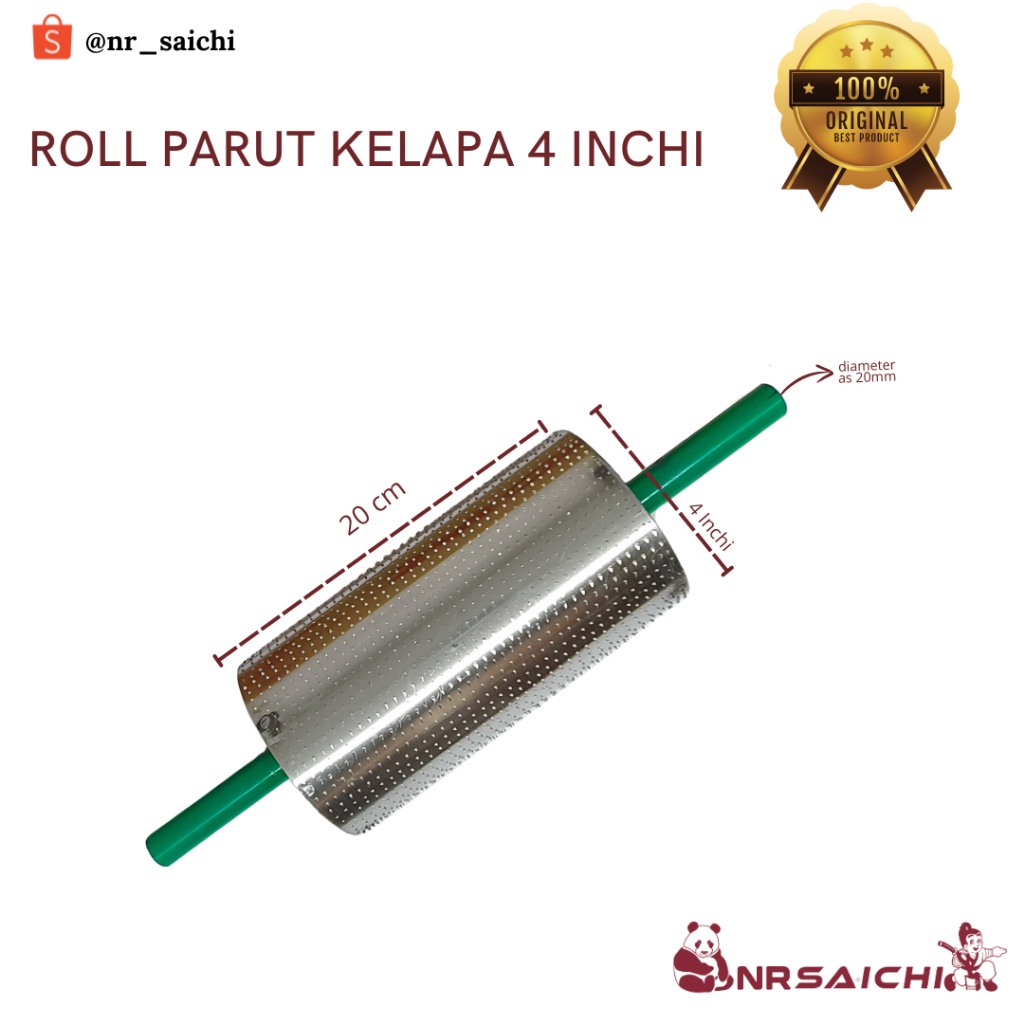 ROLL MATA PARUT KELAPA 4 INCHI AS 20CM PARUT KELAPA NRSAICHI